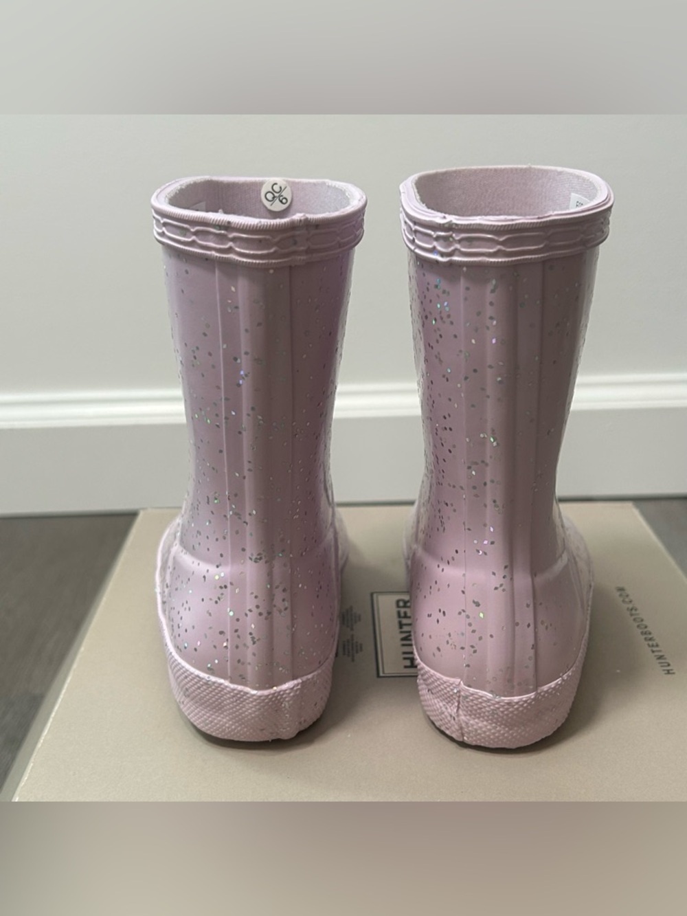 NEW Hunter Little Kids First Classic Rain Boots Mauve Girls Sz US 6B 7G - Picture 9 of 14